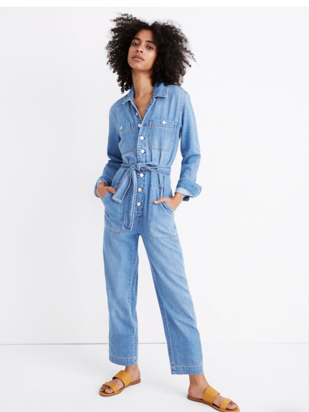 Madewell Light Blue Denim Jacket with Classic Collar